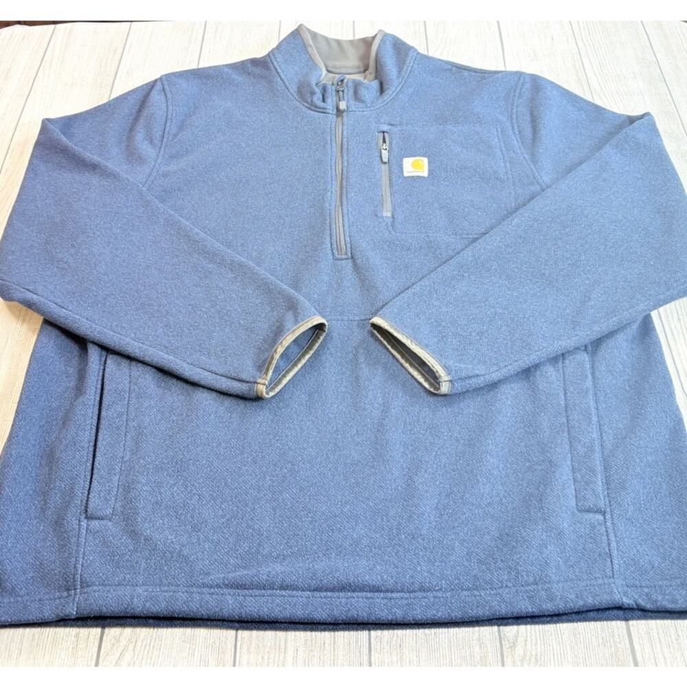 Carhartt Men’s Dalton Half Zip Fleece Pullover Blue 103831-981 Jacket Size 2XLT